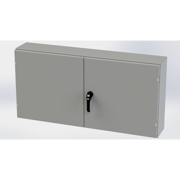 Saginaw Control & Engineering 3 Point Latch with Padlock Handle Electrical Enclosures, 24 in H, 8 in D, 48 in W, NEMA 3R, 12, 13 SCE-244808WFLP - main